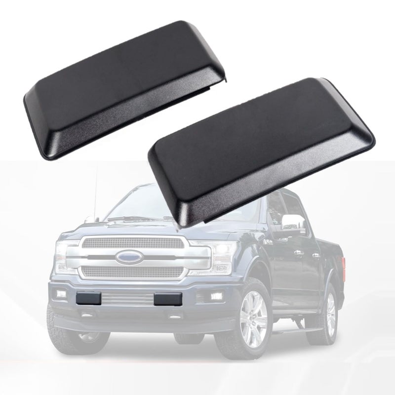 EzMech Front Bumper Pad 2018-2020 Ford F-150 F150 Trim (Set) Driver & Passenger Side Guards Inserts Pads Caps Textured Black - Image 1